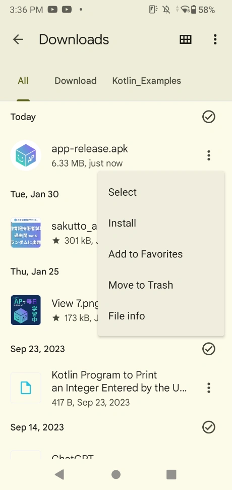 Open the downloaded APK file from this website, choose install